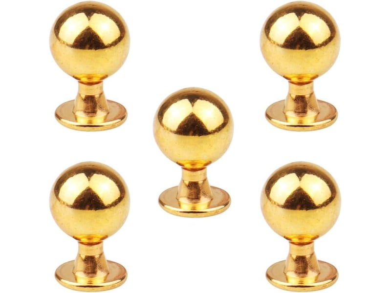  Set de 5 poignées pour portes et tiroirs, poignées pour décoration d'intérieurs, cuisine et salle de bain avec vis  - Conforama C