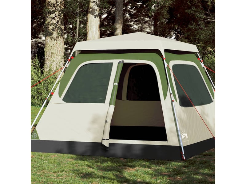  Tente de camping, tente à dôme 4 personnes vert libération rapide shl27832  - Conforama B