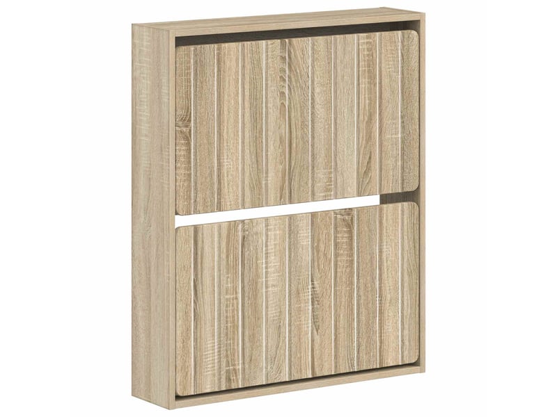  Meuble à chaussures mural, armoire à chaussures zwolle 71x17x86 cm chêne sonoma  - Conforama A