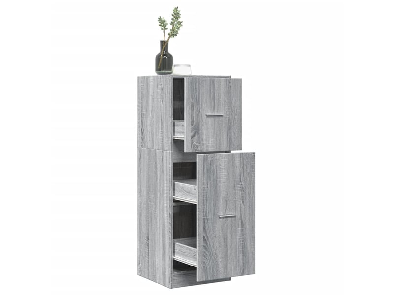 Armoire apothicaire sonoma gris 40x41x118 cm bois d'ingénierie  - Conforama B