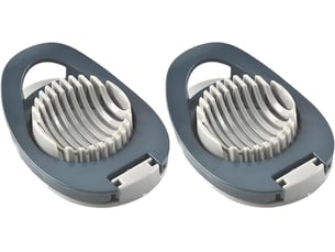 Coupe-œufs manuel, 2 coupe-œufs multifonctionnels en fil d'acier inoxydable, séparateur d'œufs ronds et ovales, ustensile de cuisine pour couper les œ