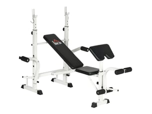 Banc de musculation multifonction 180x134x113-136 cm réglable métal noir