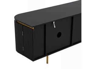 Meuble tv coloris noir 180 cm STILVORA