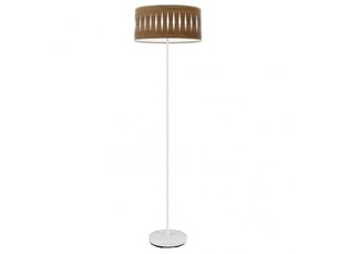 Lampadaire fabrilamp piron e27 coloris blancbois foncé 165 x 40 x 40 cm