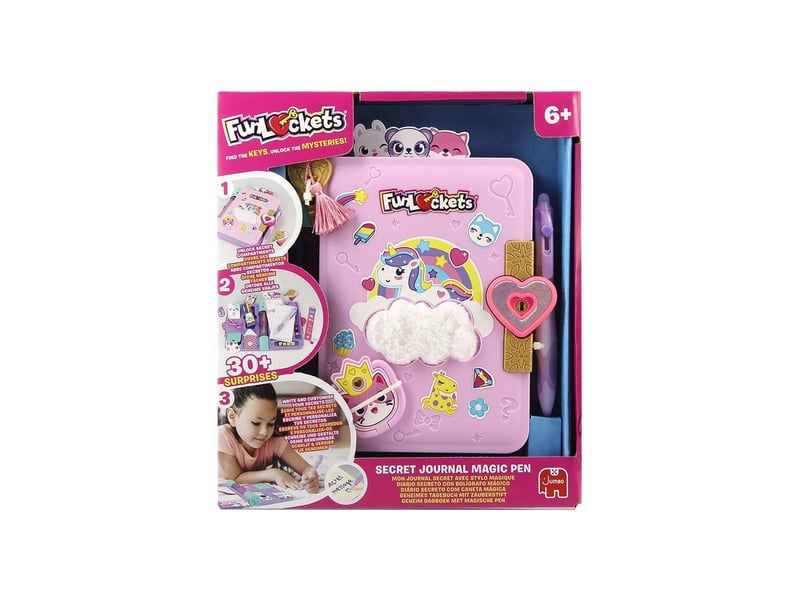 Carnet secret avec stylo magique et compartiments cachés, 5 clés, encre thermosensible, 30 surprises multicolores FUN8721017608752 - Conforama A