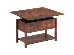 Table basse rectangulaire coloris marron <strong></strong> <strong></strong> - 90 cmx100 cm