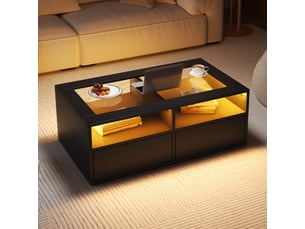 Table basse coloris noir <strong></strong> <strong></strong>