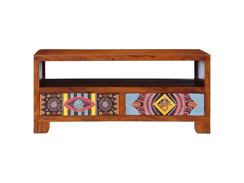  Table basse | table d'appoint salon 90x50x40 cm bois d'acacia massif  - Conforama B