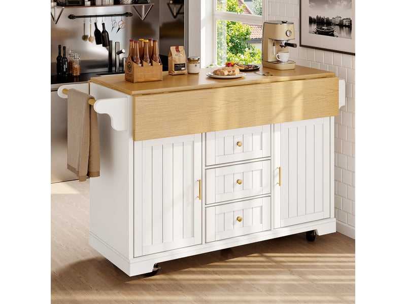  Desserte 2 portes 3 tiroirs coloris blanc mdf desserte blanc - Conforama D