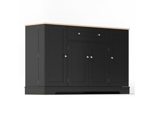 Buffet 2 porte(s) 1 tiroir(s) OSUPNESSEE - 138 cm coloris noir