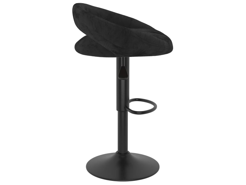  Lot de 2 tabouret de bar, chaise de bar noir velours shl26075  - Conforama D