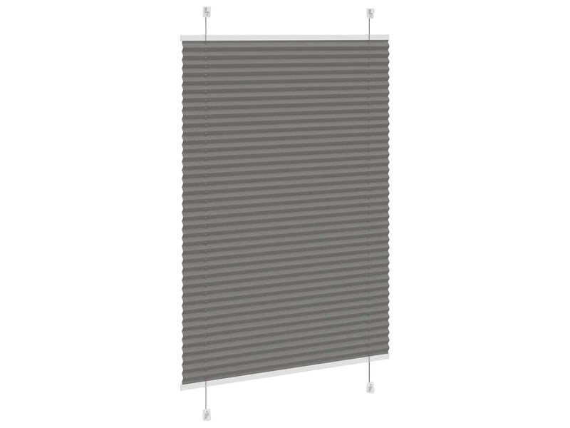 Store plissé, store de fenêtre anthracite 85x100 cm largeur du tissu 84,4 cm cf46713 - Conforama D