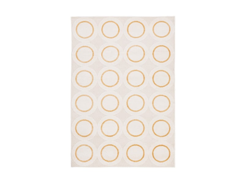 Tapis rectangulaire 160x230 pour salon motif à cercles zina  - Conforama A