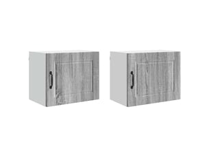 Meuble mural de cuisine | armoire de cuisine 2 pcs gris sonoma bois d'ingénierie shl5689