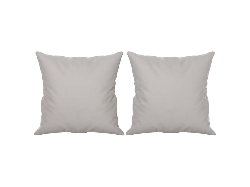  Lot de 2 coussins décoratifs gris clair tissu microfibre cf60867  - Conforama A