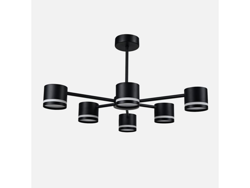  Fabrilamp ortiga, lampe, moderne, 6 x gx53, noir, 30 x 59 x 56 cm 253656009 - Conforama A
