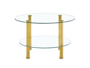 Table basse rond(e) coloris doré KOVIEA  - 70 cmx70 cm