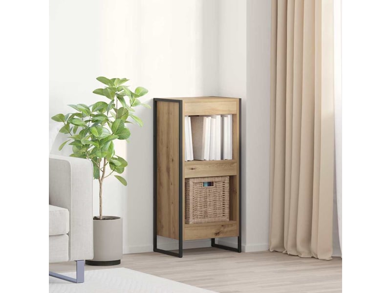  Bibliothèque, armoire à livres 40 x 30 x 86,5 cm bois d'ingénierie chêne artisan  - Conforama B