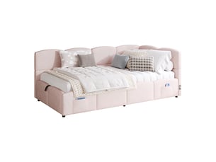 Lit coffre 90x200 cm DZMDIP   coloris rose