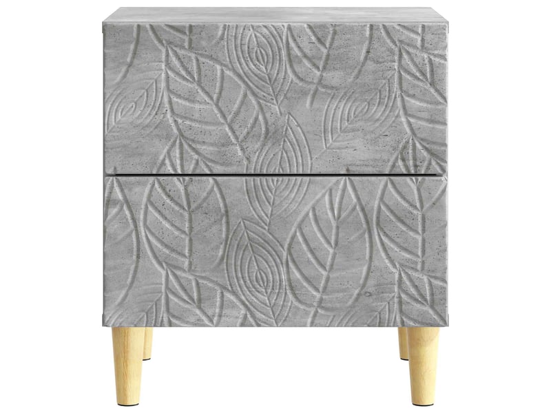 Table de chevet - cabinet de chevet - table de nuit 2 pc gris béton 43 x 34,5 x 48 cm - Conforama E