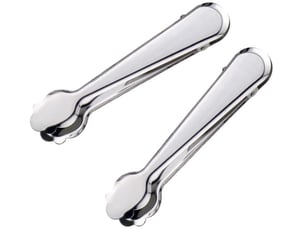 2 pcs pinces à sucre, 19cm pince à glaçons en acier inoxydable, pince de service pince bonbon, pour glace,sucre, biscuit,bar,buffet,grill bar cuisine