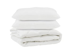 Couette avec oreiller 3 pcs - duvet blanc microfibre
