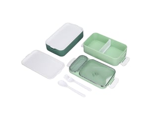Boîte à lunch à double couche étanche pour four à micro-ondes green box pour dortoir