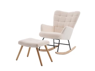 Fauteuil fixe <strong>ULEVR</strong> Velours beige