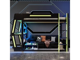 Lit superposé 120x200 cm <strong>HAUSS SPOLE</strong> <strong></strong> coloris bicolore