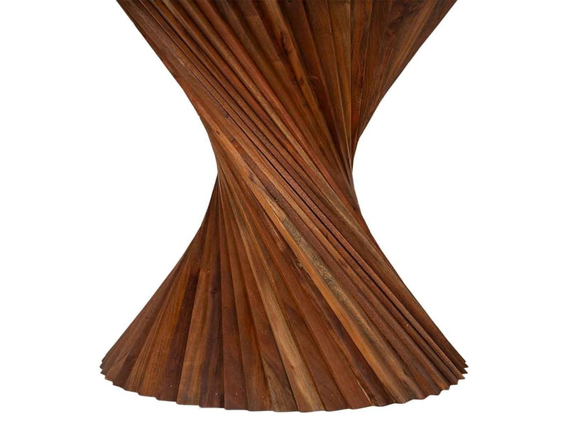  Table à manger en bois marron 130x130x75 cm (hauteur)  - Conforama E