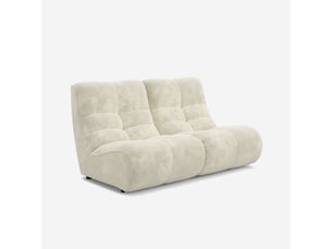 Canapé droit fixe AHD AMAZING HOME DESIGN  2 places Velours beige