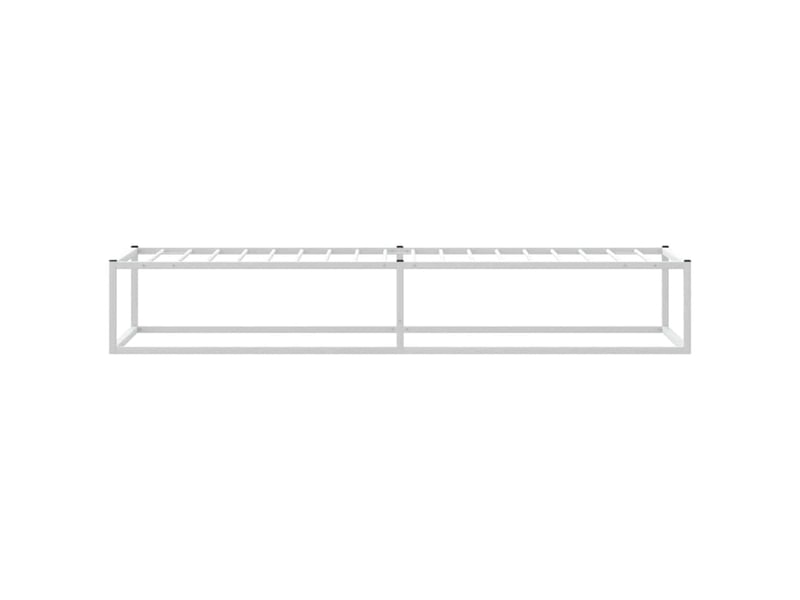  Lit simple- lit adulte -  cadre de lit sans matelas blanc 90x200 cm métal  - Conforama D