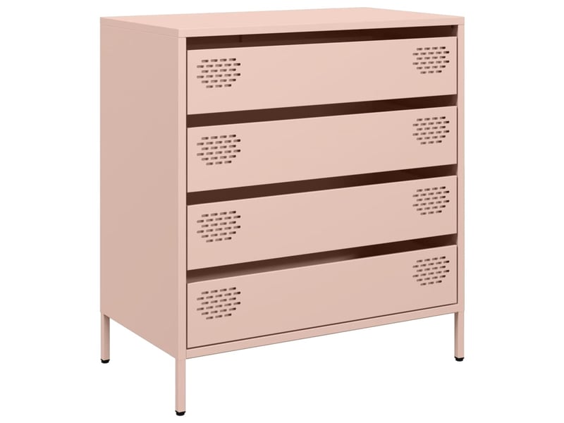  Buffet - bahut - meuble de rangement rose 68x39x73,5 cm acier laminé à froid  - Conforama A