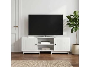 Meuble tv coloris blanc 150 cm <strong></strong>  <strong></strong>