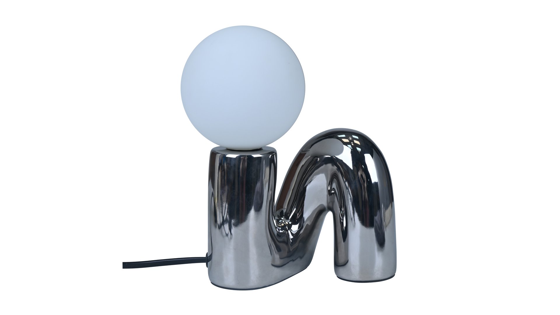 CONFORAMA Lampe Céramique 21 cm argenté PIXO