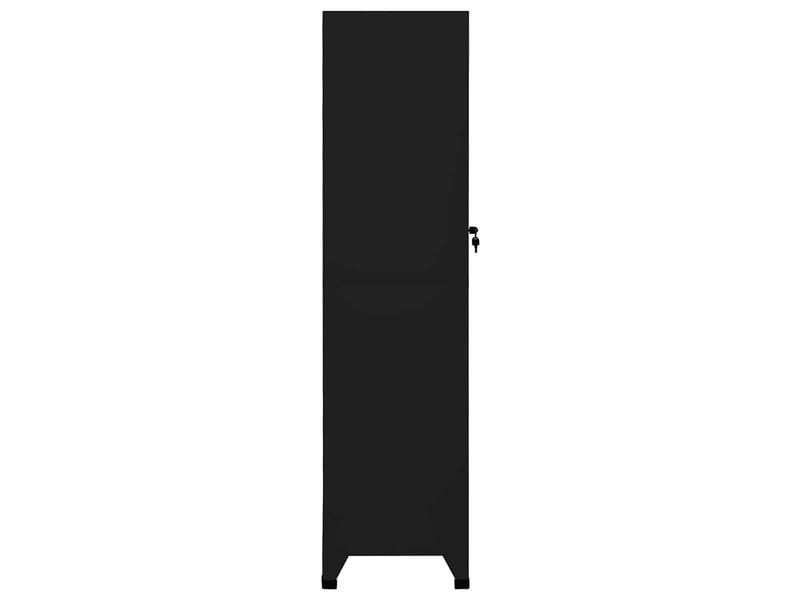  Armoire à casier, rangement de bureau noir 38x45x180 cm acier shl5064  - Conforama D