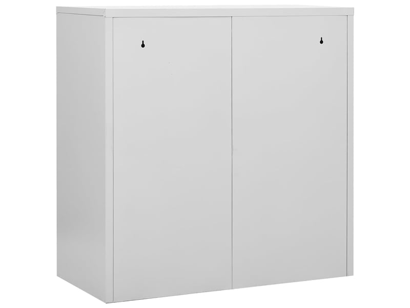  Armoire à casier, rangement de bureau gris clair et vert 90x45x92,5 cm acier shl2223  - Conforama D