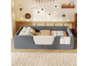 Lit 2 places 140x190 cm ZOVIRA coloris gris