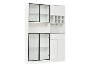 Vitrine coloris blanc <strong></strong> <strong>OPULERANE TRADING LTD</strong> - 140 cmx200 cm