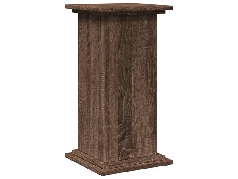  Piedestal avec rangement décoratif pour salon 31 x 30 x 60 cm utilisation pratique en bois d'ingénierie chêne marron 02_0050545  - Conforama E