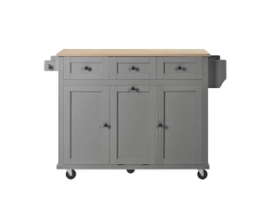 Îlot de cuisine mobile à plan de travail extensible westcott
