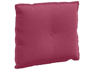 Coussin de dos, coussin de dossier bordeaux 60 x 50 cm tissu en velours côtelé cf54605