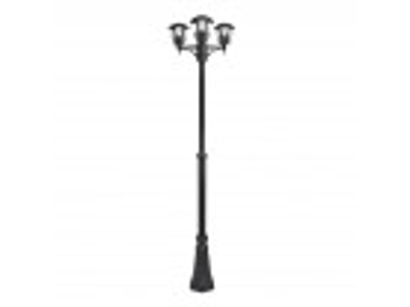  Lampadaire extérieur fabrilamp alnilan 3 x e27 noir ip44 145-220 x 55 x 55 cm 150243009 - Conforama B
