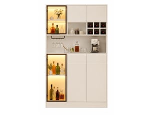 Vitrine coloris blanc  STILVORA  - 120 cmx200 cm