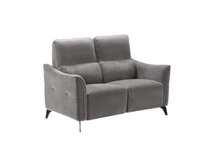 Canapé droit fixe <strong>ALTOBUY</strong> <strong>GARIOS</strong> 2 places Polyester gris