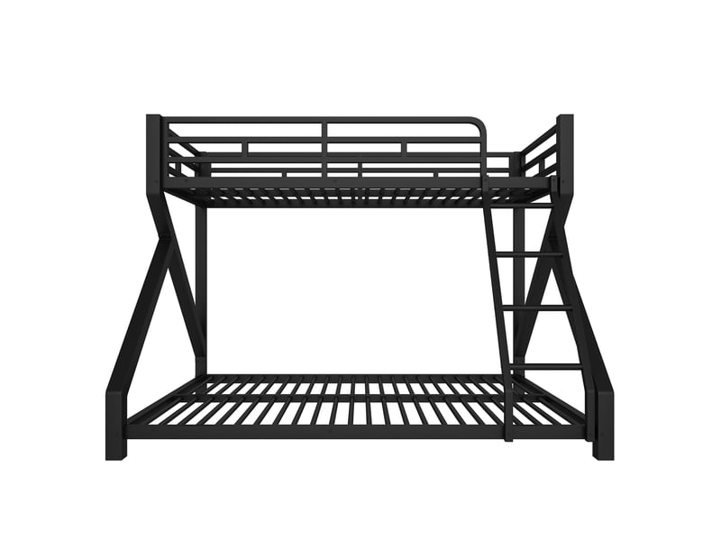 Lit superposé enfant avec led 90x200 +140x200cm, lit mezzanine 2 places lit superposé avec barre lumineuse, lit double enfant, blanc - Conforama A