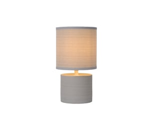 Lampe de table diam. 14 cm 1xe14 40 w ip20 gris - lucide - greasby