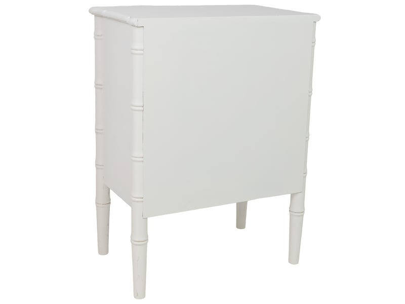  Console en bois blanc 60x38x80 cm h  - Conforama D
