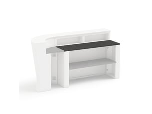 Étagère de comptoir de bar en hpl ultra résistant 150x45 marvy - anthracite