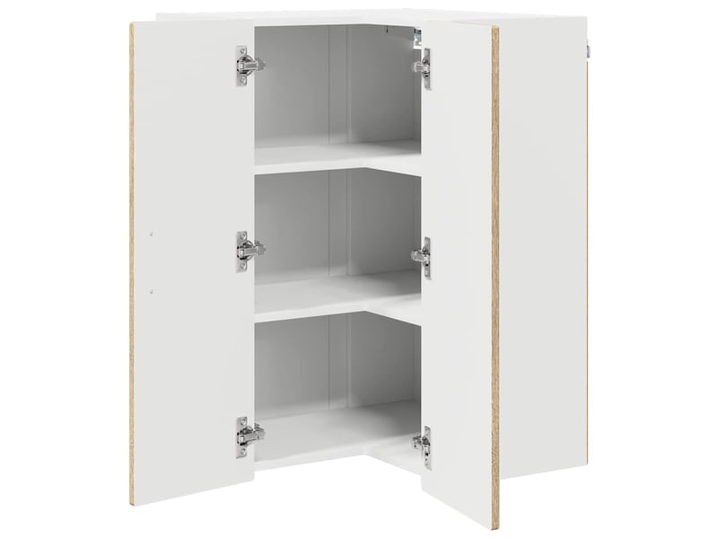 Meuble de cuisine, meuble d'angle mural chêne sonoma 57x57x80cm - Conforama E